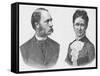 Denmark's King Christian IX and Queen Louise-null-Framed Stretched Canvas