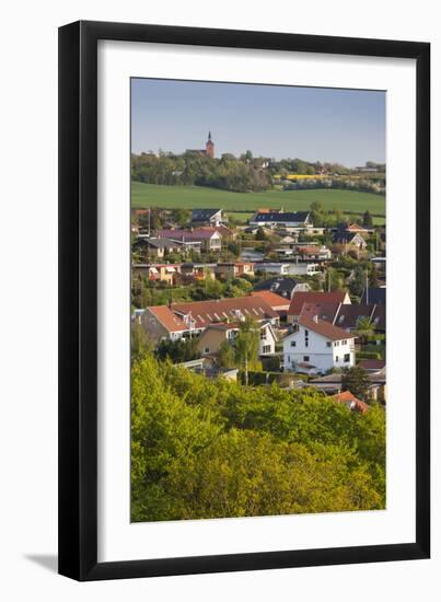 Denmark, Tasinge, Vindeby, Elevated Town View-Walter Bibikow-Framed Photographic Print