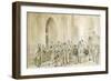 Denmark, the Confirmation Day at the Trinity Church in Copenaghen-null-Framed Giclee Print