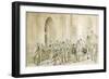 Denmark, the Confirmation Day at the Trinity Church in Copenaghen-null-Framed Giclee Print