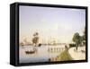 Denmark, the Port of Copenaghen by Christian Eckardt, 1861-null-Framed Stretched Canvas