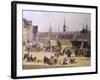 Denmark, Trade Life at the Port of Copenaghen, 1844, Detail-Salvator Rosa-Framed Giclee Print