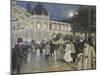 Denmark, Vesterbro Passage by Night in Copenaghen, 1910-Paul Garnier-Mounted Giclee Print