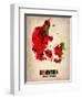 Denmark Watercolor Poster-NaxArt-Framed Art Print