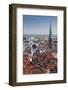 Denmark, Zealand, Copenhagen, Elevated City View-Walter Bibikow-Framed Photographic Print