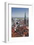 Denmark, Zealand, Copenhagen, Elevated City View-Walter Bibikow-Framed Photographic Print