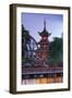 Denmark, Zealand, Copenhagen, Tivoli Gardens Amuseument Park, Chinese pavillion-Walter Bibikw-Framed Photographic Print