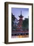 Denmark, Zealand, Copenhagen, Tivoli Gardens Amuseument Park, Chinese pavillion-Walter Bibikw-Framed Photographic Print