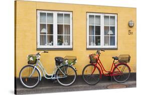 Denmark, Zealand, Soro, Traditional Danish Houses, Sogade Street-Walter Bibikow-Stretched Canvas