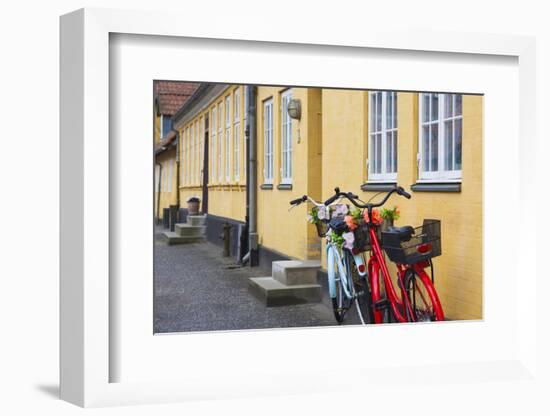 Denmark, Zealand, Soro, Traditional Danish Houses, Sogade Street-Walter Bibikow-Framed Photographic Print