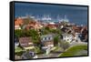 Denmark, Zealand, Vordingborg, Elevated Town View-Walter Bibikow-Framed Stretched Canvas