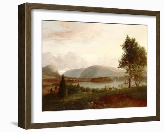 Denning's Point, Hudson River, C.1839-Thomas Doughty-Framed Giclee Print