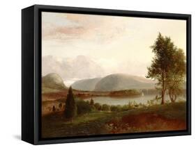 Denning's Point, Hudson River, C.1839-Thomas Doughty-Framed Stretched Canvas