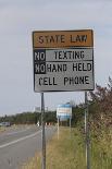 No Texting Sign on Us Highway 1 in Delaware-Dennis Brack-Photographic Print