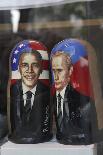 Obama and Putin Nesting Dolls in a Window in a Shop, Tallinn, Estonia-Dennis Brack-Photographic Print