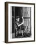 Dennis Driscoll, Son of Lt. Colonel Arthur Driscoll at front door After Viet Cong Bombings-Larry Burrows-Framed Photographic Print