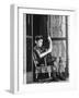 Dennis Driscoll, Son of Lt. Colonel Arthur Driscoll at front door After Viet Cong Bombings-Larry Burrows-Framed Photographic Print