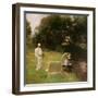 Dennis Miller Bunker Painting at Calcot, 1888-John Singer Sargent-Framed Premium Giclee Print