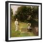 Dennis Miller Bunker Painting at Calcot, 1888-John Singer Sargent-Framed Giclee Print