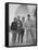 Dennis Wilson, Mike Love, Carl Wilson and Brian Wilson of the Beach Boys, Posing on Beach-Bill Ray-Framed Stretched Canvas