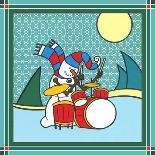 Coalman the Snowman Drums 1-Denny Driver-Giclee Print