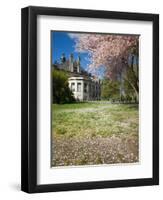 Denny Hall with Blooming Cherry Trees, University of Washington, Seattle, Washington, USA-Jamie & Judy Wild-Framed Premium Photographic Print