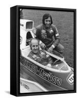 Denny Hulme and Emerson Fittipaldi, 1974-null-Framed Stretched Canvas