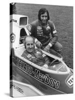 Denny Hulme and Emerson Fittipaldi, 1974-null-Stretched Canvas