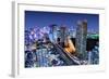 Dense Buildings In Minato-Ku, Tokyo Japan With Tokyo Sky Tree Visible On The Horizon-SeanPavonePhoto-Framed Photographic Print