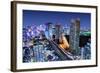 Dense Buildings In Minato-Ku, Tokyo Japan With Tokyo Sky Tree Visible On The Horizon-SeanPavonePhoto-Framed Photographic Print