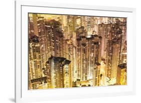 Dense Hong Kong City Snapshot-null-Framed Art Print