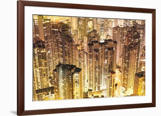 Dense Hong Kong City Snapshot-null-Framed Art Print