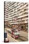 Densely crowded apartment buildings, Hong Kong Island, Hong Kong, China, Asia-Fraser Hall-Stretched Canvas