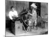 Densmore Recording Mountain Chief, 1916-Science Source-Mounted Giclee Print