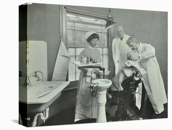 Dental Room, Woolwich School Treatment Centre, London, 1914-null-Stretched Canvas