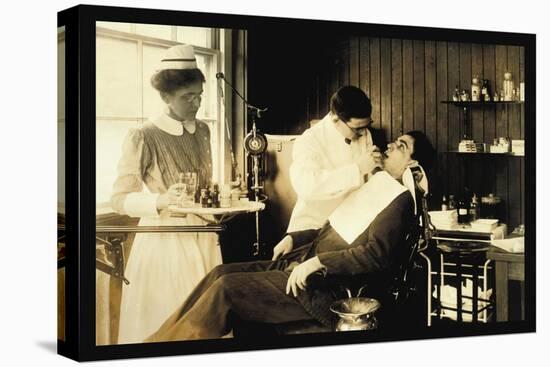 Dental Work-Lewis Wickes Hine-Stretched Canvas