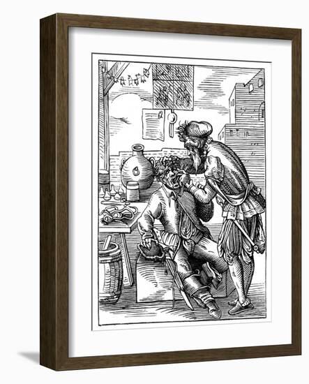 Dentist, 16th Century-Jost Amman-Framed Giclee Print