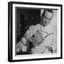 Dentist Working on a Soldier's Mouth at the Ft. Meade and Walter Reed Dental Hospital-George Strock-Framed Photographic Print