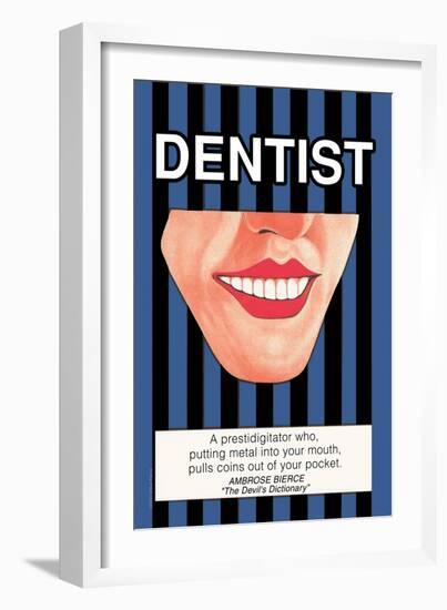 Dentist-null-Framed Art Print