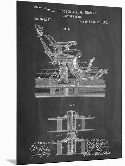 Dentists Chair Patent 1886-null-Mounted Premium Giclee Print