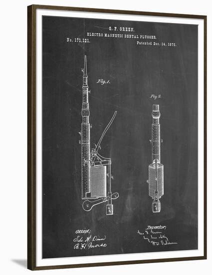 Dentists Drill Patent-null-Framed Premium Giclee Print