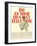 Dentists Lavoris Do As Your Dentist Tells You, USA, 1920-null-Framed Giclee Print