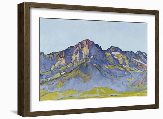 Dents Blanches Near Champéry in the Morning Sun, 1916-Ferdinand Hodler-Framed Giclee Print