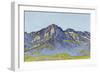 Dents Blanches Near Champéry in the Morning Sun, 1916-Ferdinand Hodler-Framed Giclee Print