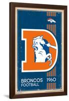 Denver Broncos - Retro Logo 14-null-Framed Poster