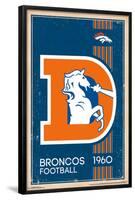 Denver Broncos - Retro Logo 14-null-Framed Poster