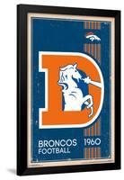 Denver Broncos - Retro Logo 14-null-Framed Poster