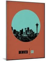 Denver Circle Poster 1-NaxArt-Mounted Art Print