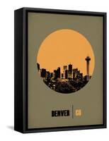 Denver Circle Poster 2-NaxArt-Framed Stretched Canvas