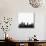 Denver City Skyline - Black-NaxArt-Stretched Canvas displayed on a wall